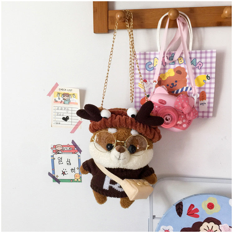 Furry Chain Crossbody Bag For Women