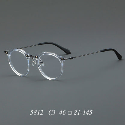 New Glasses 5812 Retro Glasses Rim Metal Optical Glasses