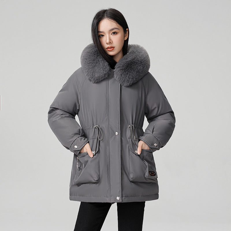 Hooded Padded Cotton Coat Women
