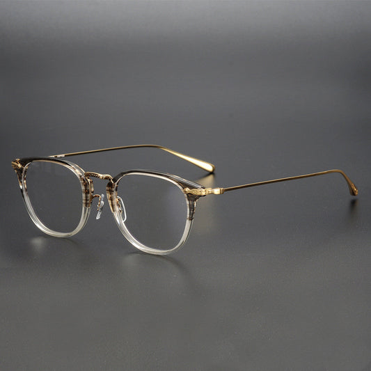 Myopia Male Trendy Round Transparent Glasses Frame