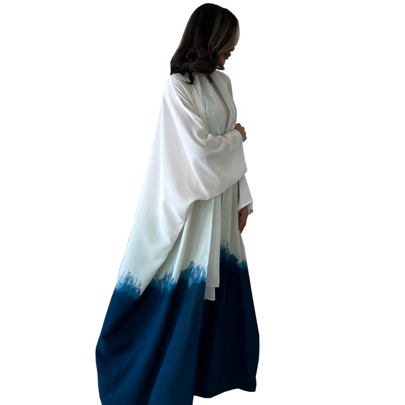 Muslim Clothing Coat Tie-dyed Cloak