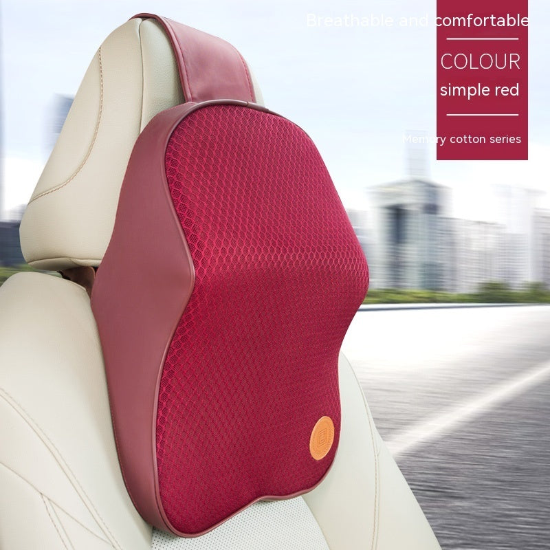 Four Seasons Universal Memory Foam Automotive Headrest Neck Pillow Lumbar Support Pillow