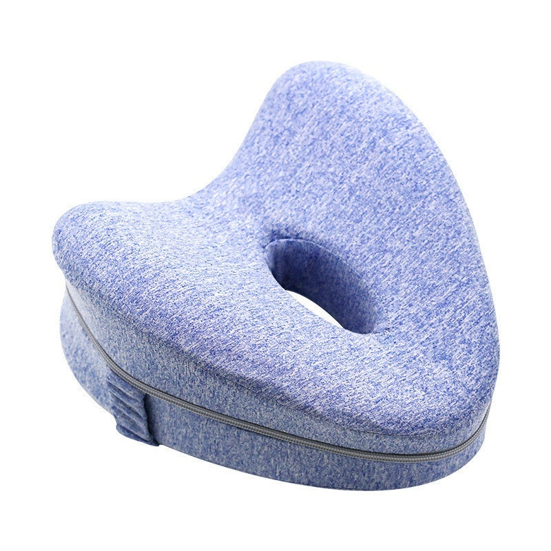 Leg Pillow – Heart-Shaped Memory Foam Contour Pillow for Side Sleepers, Hip, and Knee Support