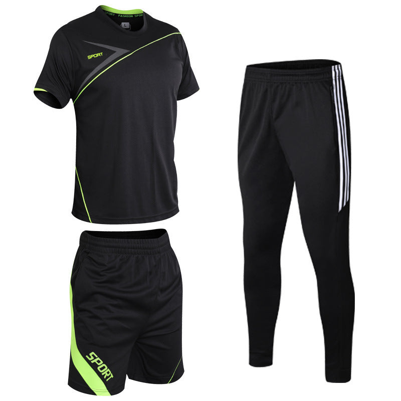 Casual Half Sleeve T-shirt Three-piece Sportswear