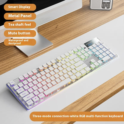 Prewalker V3 Wired Mute Keyboard Mouse Suit Mechanical Feeling Girls Office Typing Wireless Bluetooth Computer