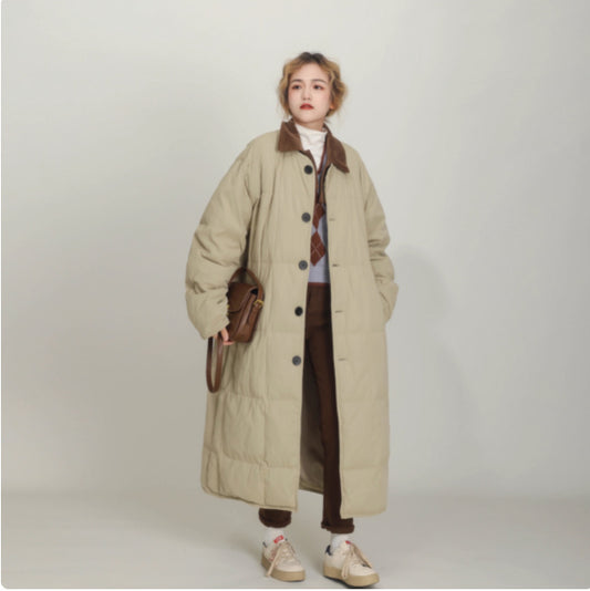 Winter New Cotton Jacket, Casual And Loose Fit, Knee Length Short Down Jacket