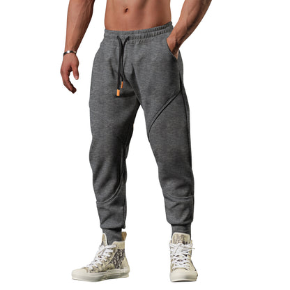 Warm Leisure Outdoor Track Sweatpants Men's Loose Tappered