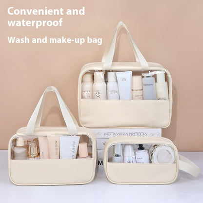 Large Capacity Cosmetic Bag Women's Transparent