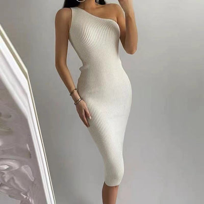 Women's Slim-fit Hip Knitwear Dress