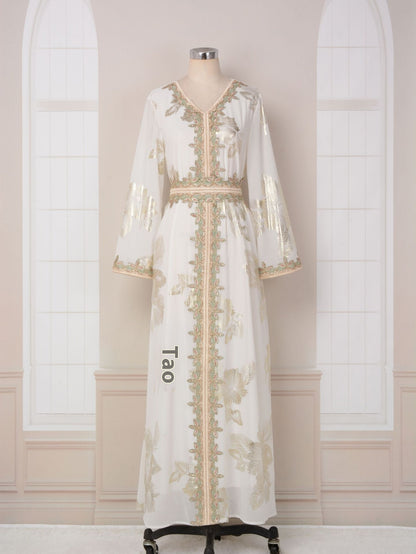 Bronzing Muslim Dubai Tourist Dress