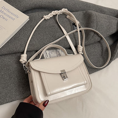 Casual Small Square Shoulder Bag Retro Portable Messenger Handbags For Women