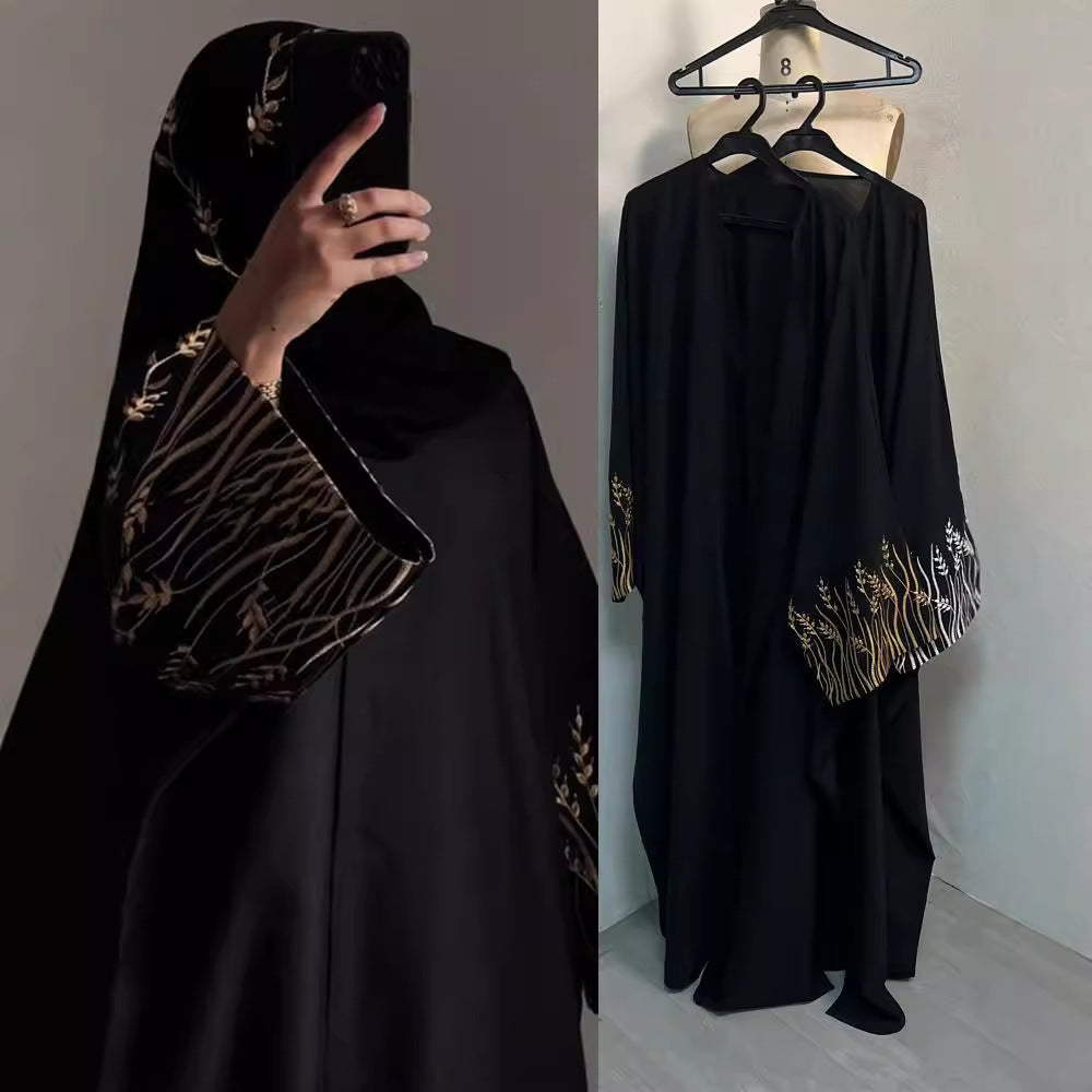 Arab Embroidery Embroidery Outerwear Abaya Robe