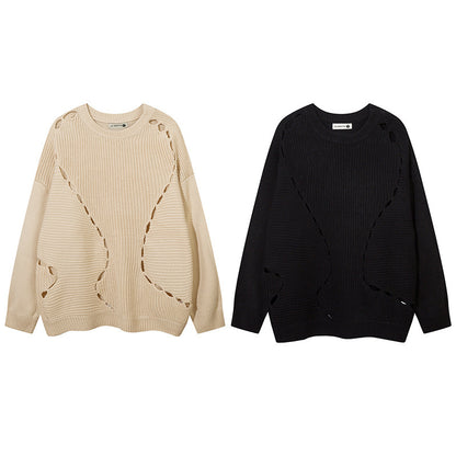 Loose Cotton Knitwear Men's Pullover Sweater