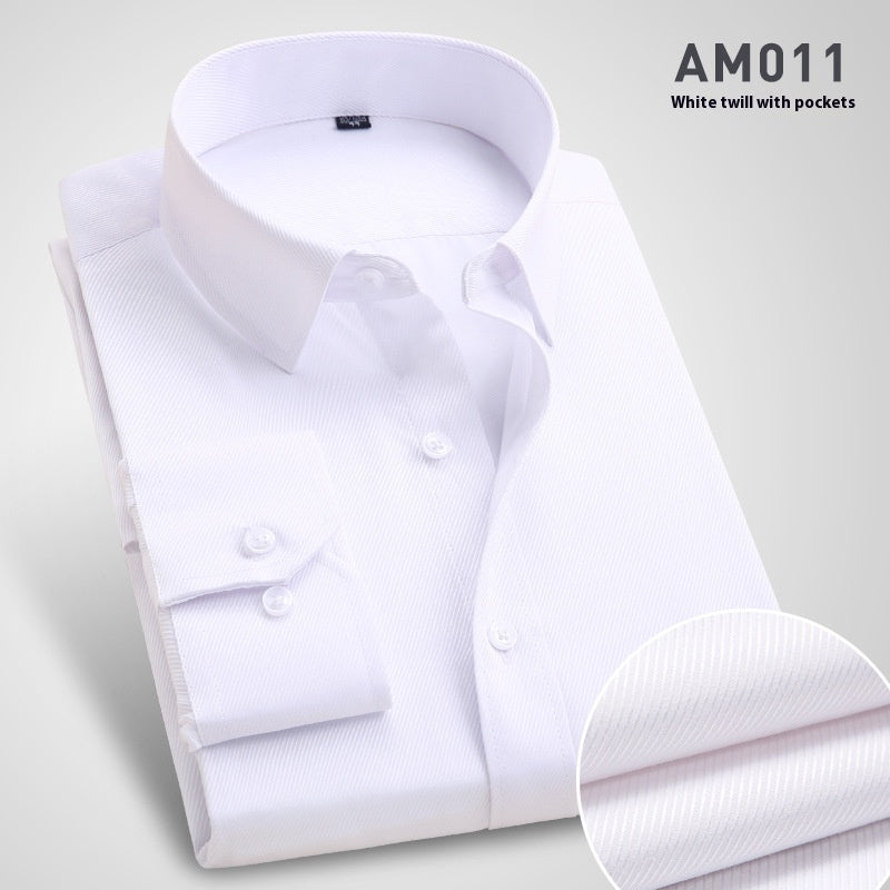 Ironing Free Long Sleeves Men's Shirt Business Work Clothes