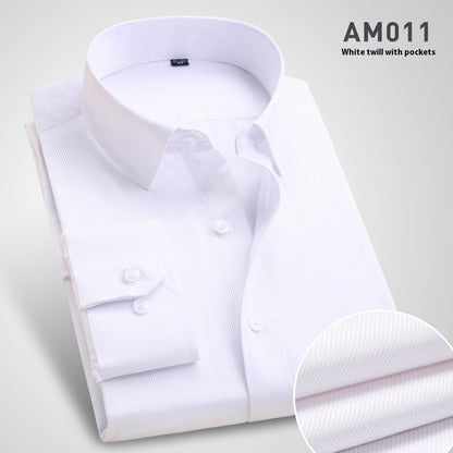 Ironing Free Long Sleeves Men's Shirt Business Work Clothes