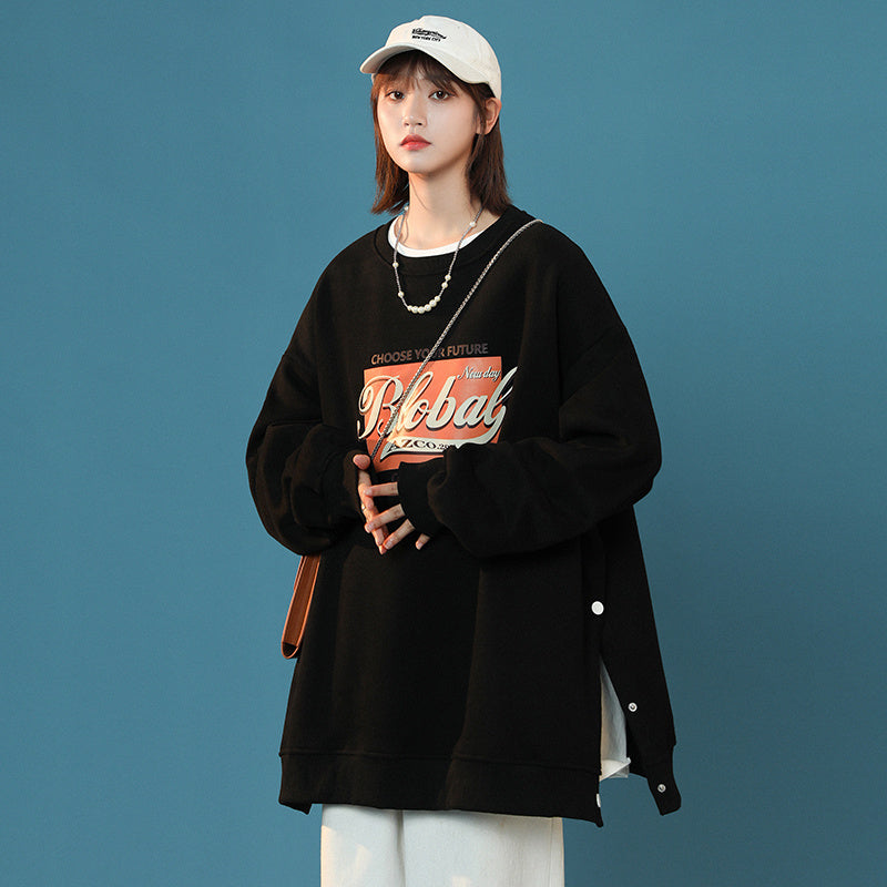 American Street Fried Street High-end Sense Of Oversize Couple Tops