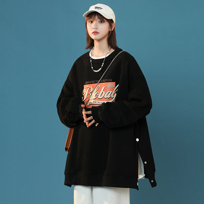 American Street Fried Street High-end Sense Of Oversize Couple Tops