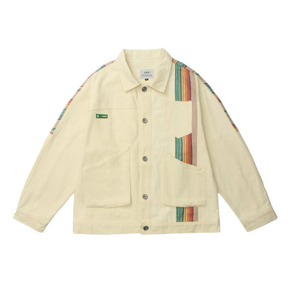 National Style Splicing Coat Men And Women