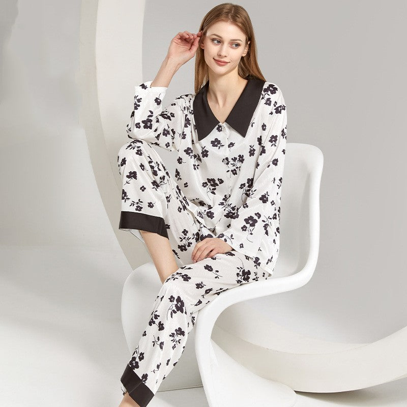 Summer Ice And Snow Silk Sleepwear Air Conditioning Room