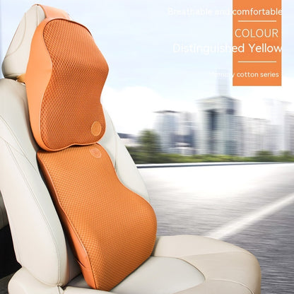 Four Seasons Universal Memory Foam Automotive Headrest Neck Pillow Lumbar Support Pillow