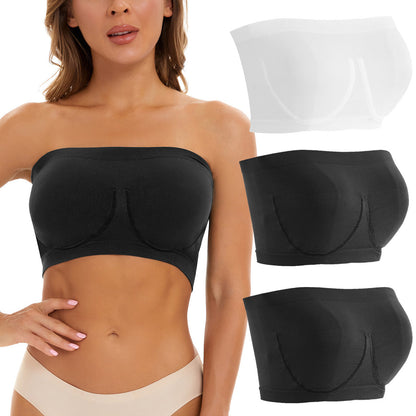 LOBBAY® - Strapless Bandeau Bra (Pack of 3)
