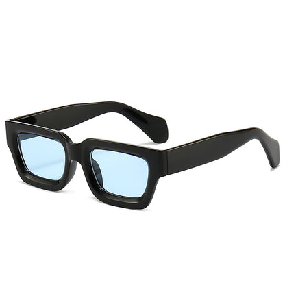 Retro Concave Frame Wide Foot Square European And American Sun-proof Sun Glasses