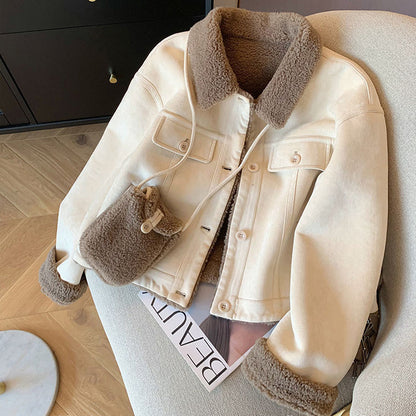 Loose Thick Small Fur Coat For Women