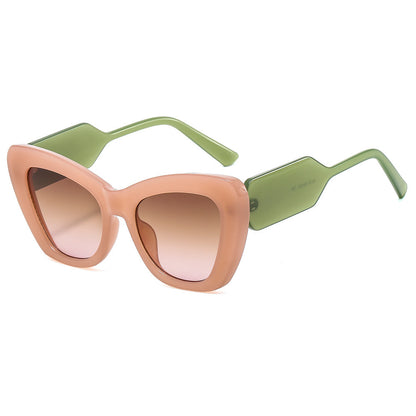 Plain Contrast Color European And American Sun Glasses