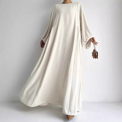 Middle East Muslim Women's Wear Plain Clothing Robe