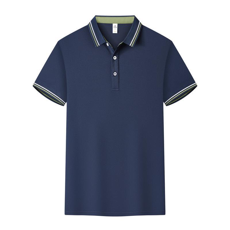 Polo Cotton Workwear With A Collar And Short Sleeves
