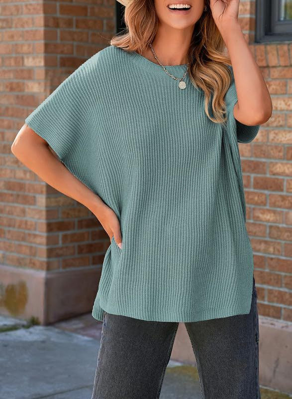 Casual Loose Shoulder Short-sleeved Top For Women