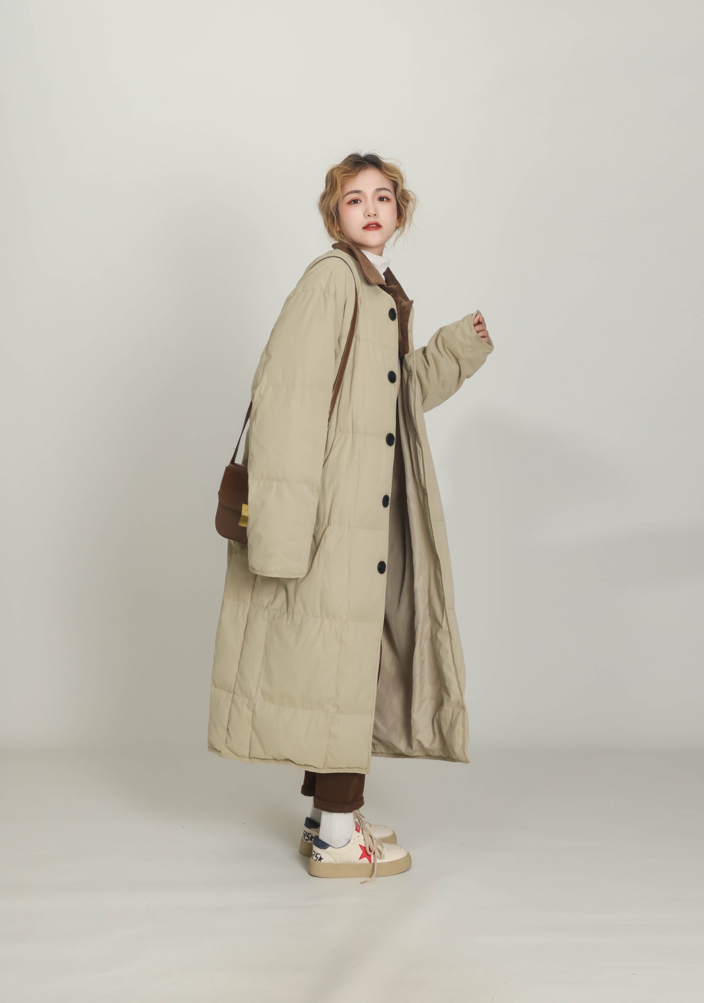 Winter New Cotton Jacket, Casual And Loose Fit, Knee Length Short Down Jacket