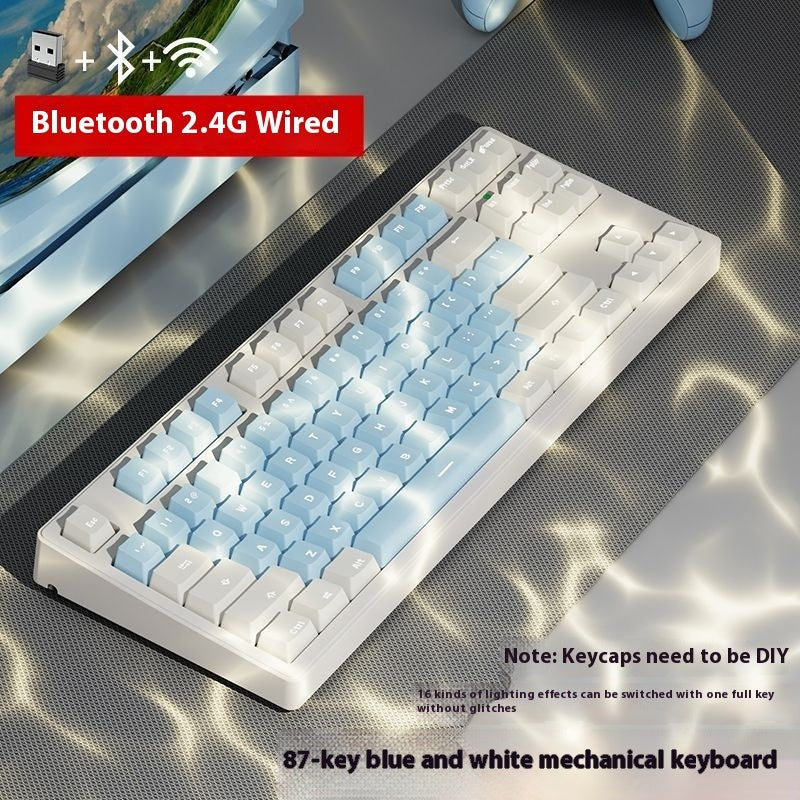 Office Game Wireless Bluetooth Three-model Mechanical Keyboard