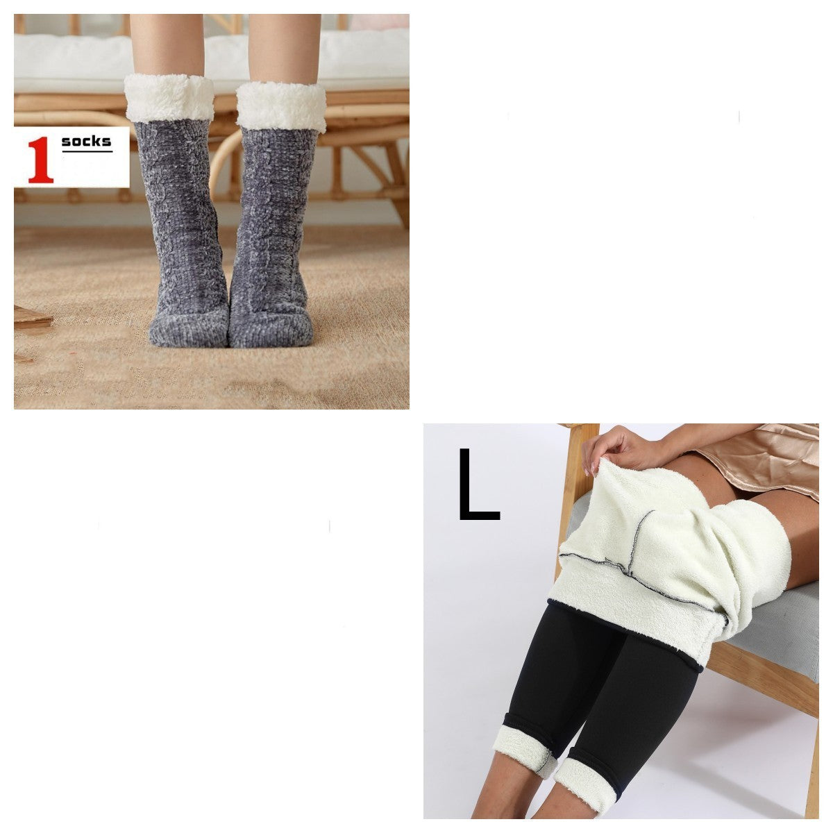 Socks Children Plush Floor Socks Home Slippers