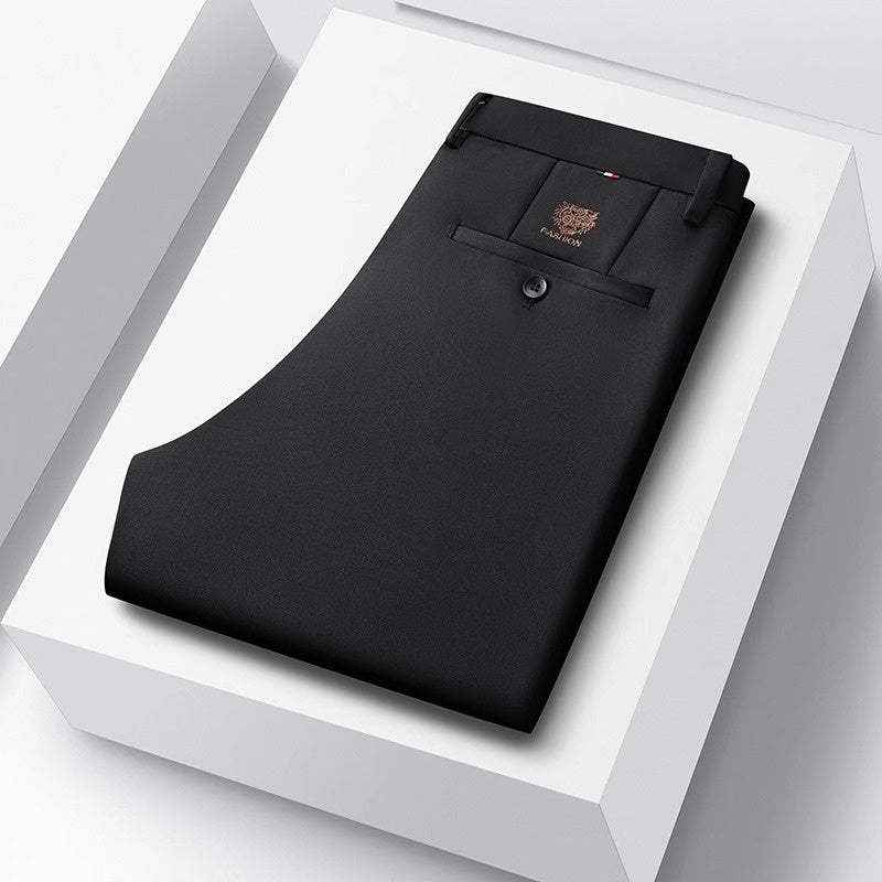 Business Suit Pants Men Ice Silk Casual Pants