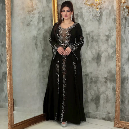 Elegant Heavy Industry Muslim Dress