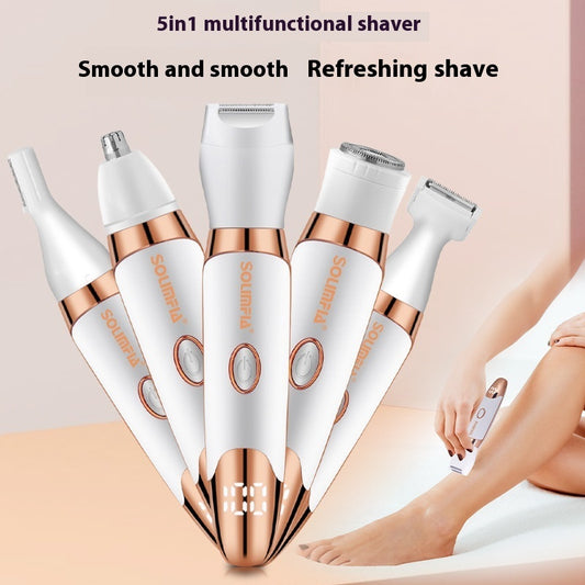 5-in-1 Multi functional Electric Shaver Smart Digital Display Screen Home