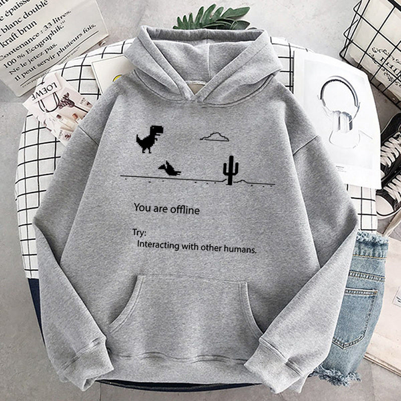Women's Retro Dinosaur Fashion Casual Sweater