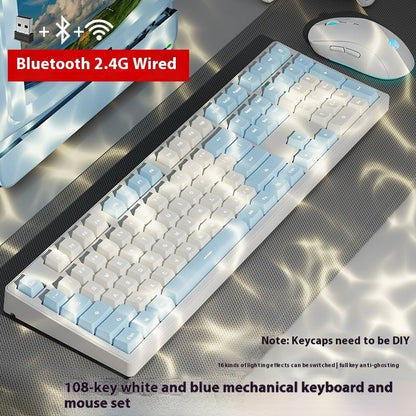 Office Game Wireless Bluetooth Three-model Mechanical Keyboard