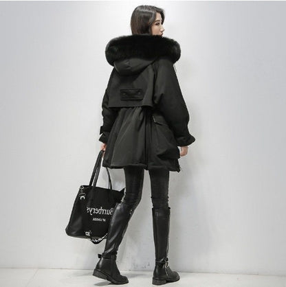 Winter New Loose Cotton Coat Women's Mid-length