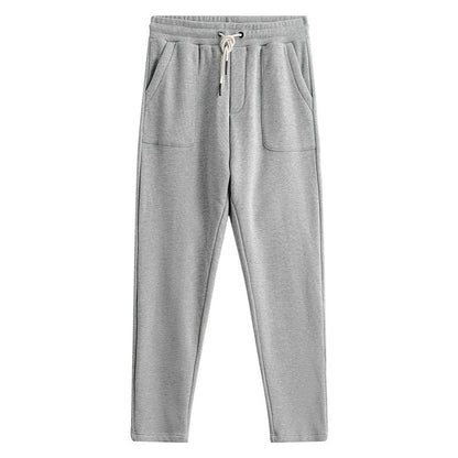 Knitted Long-staple Cotton Yarn Waffle Sweatpants