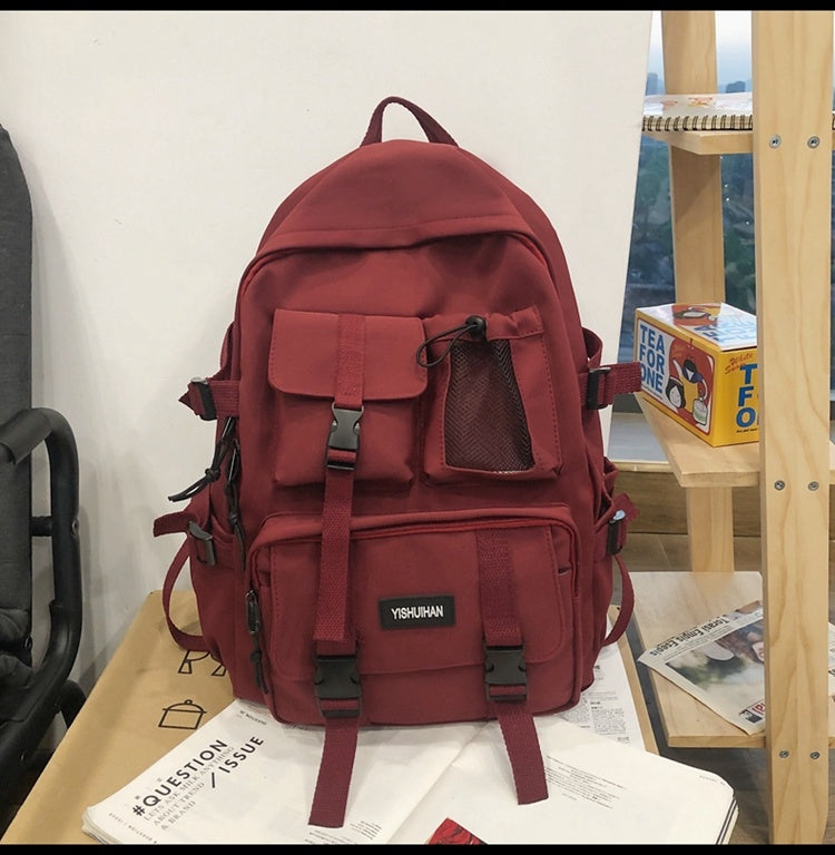 School Bag Female Korean Version Of High School Students Junior High School Students Simple Backpack