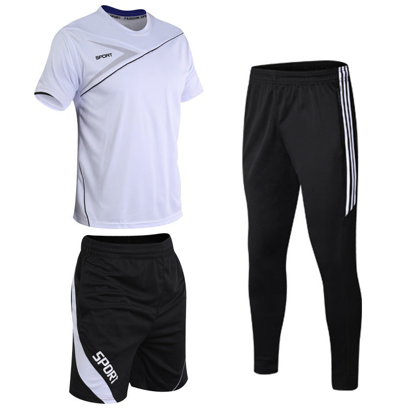 Casual Half Sleeve T-shirt Three-piece Sportswear