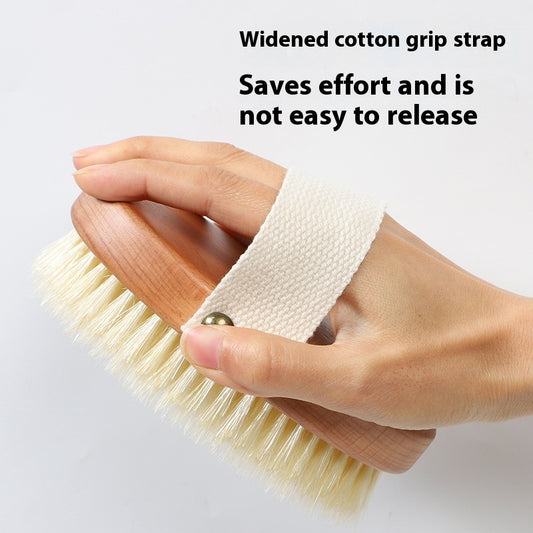 Bath Gadget Bristle Brush Solid Wood Massage Brush