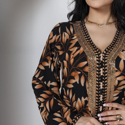 Middle East Muslim Women's Wear Arab Robe Dress