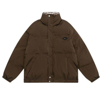 Women's Chessboard Plaid Cotton-padded Coat Winter Retro