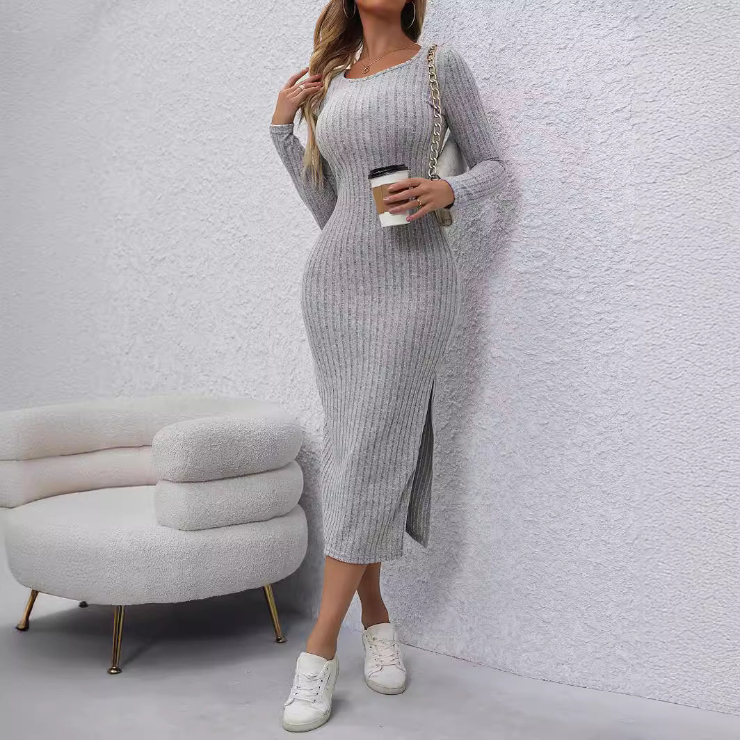 Popular Long Sleeves Tight Dress