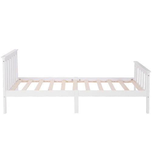 Single Bed White 3ft Solid Pine Wooden Bed Frame For Adults, Kids 190 X 90 Cm 3FT