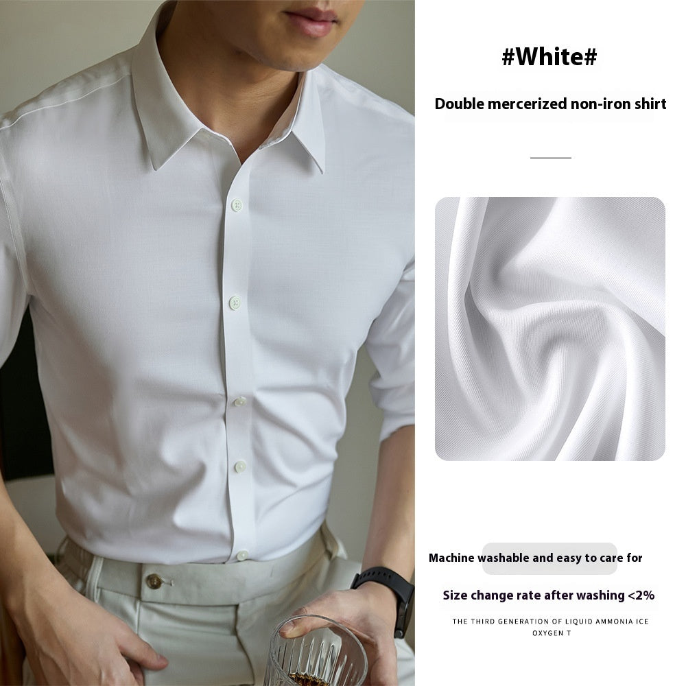 Men's High-end Ironing Free Long Sleeves Shirt