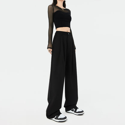 Hot Girl Fashionable Wide Leg Pants Women